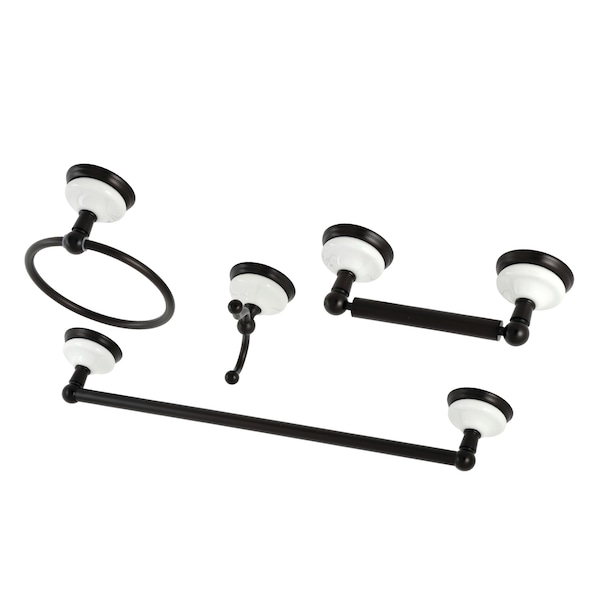 Victorian 4-Piece Bathroom Hardware, Oil Rubbed Bronze